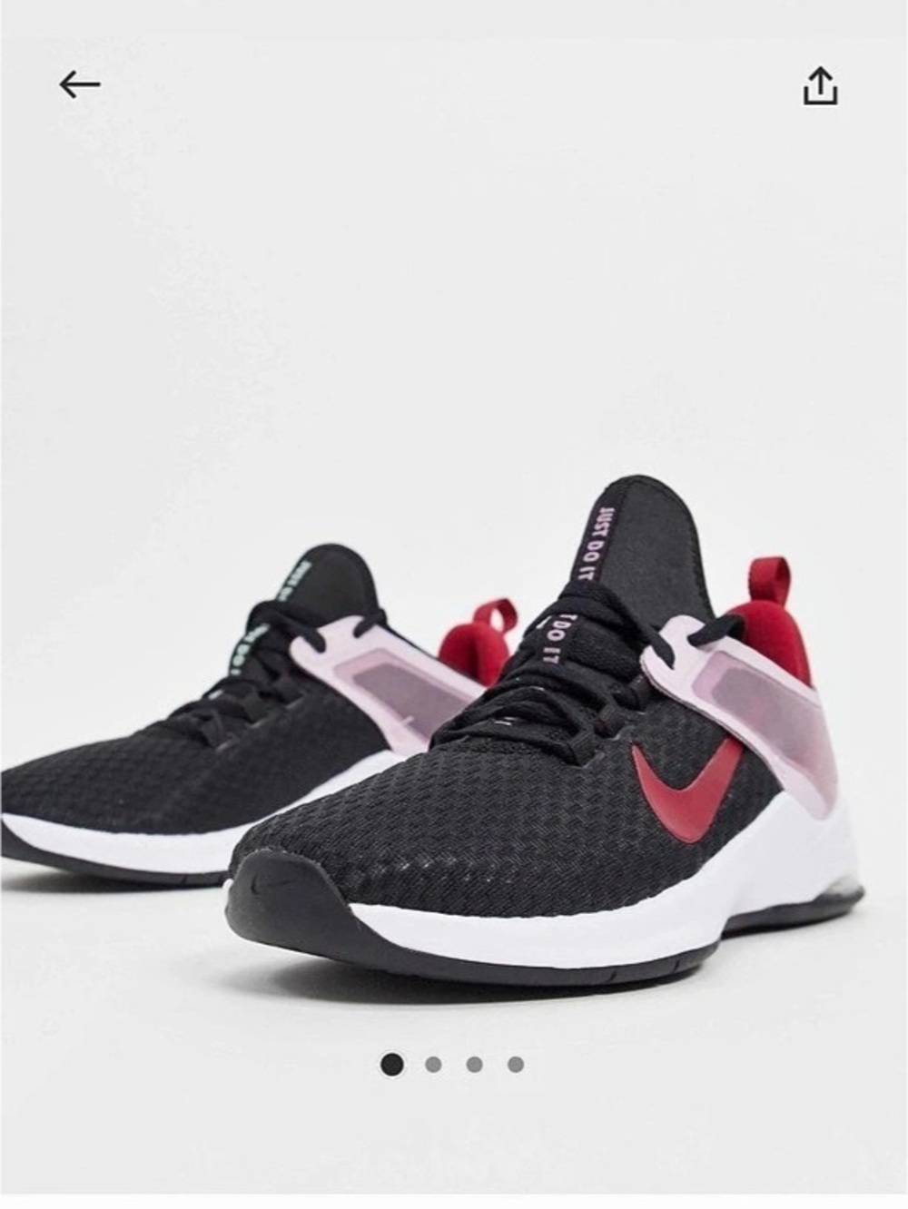 Nike Air Max Bella TR 2 Women's Black & Pink Athletic Shoes Like New
